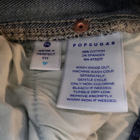 PopSugar Cut Off Ankle Jeans Size 12 / High Rise - Picture 3 of 8